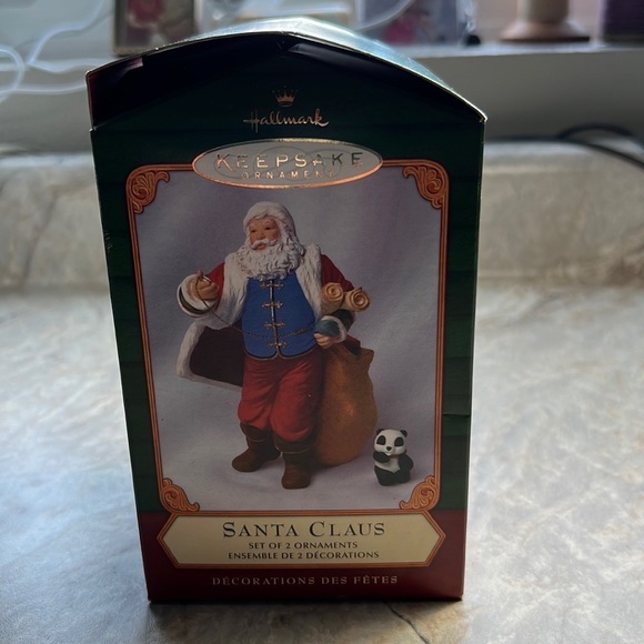 Hallmark Santa Clause & Teddy Bear Ornaments The Night Before Collection 2001 - Picture 1 of 4